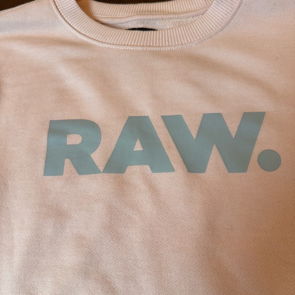 G-Star RAW Logo Sweatshirt | Blush Pink | Size S - Picture 13 of 14